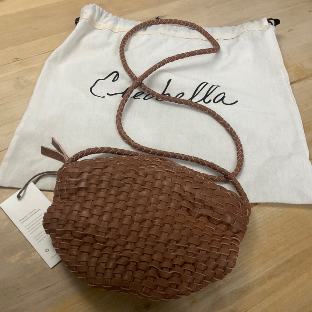CLEOBELLA TAN WOVEN CROSSBODY NWT - Picture 3 of 8